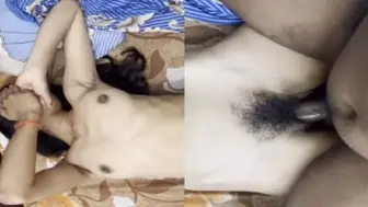 Slim ladki hairy chut hard fucking